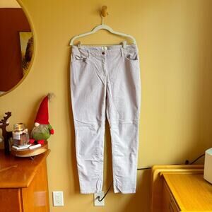 Chico’s Lilac Grey Corduroy 5-Pocket Pants Size 1.5